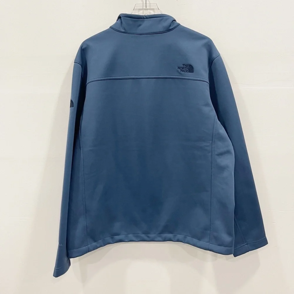 The North Face Men’s Ridgeline Soft Shell Jacket Windwall Blue Full Zip Logo XL